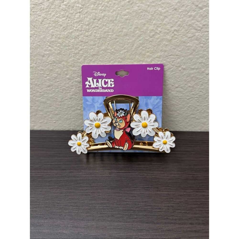 Disney Alice in Wonderland Dinah Daisies Metal Claw Hair Clip